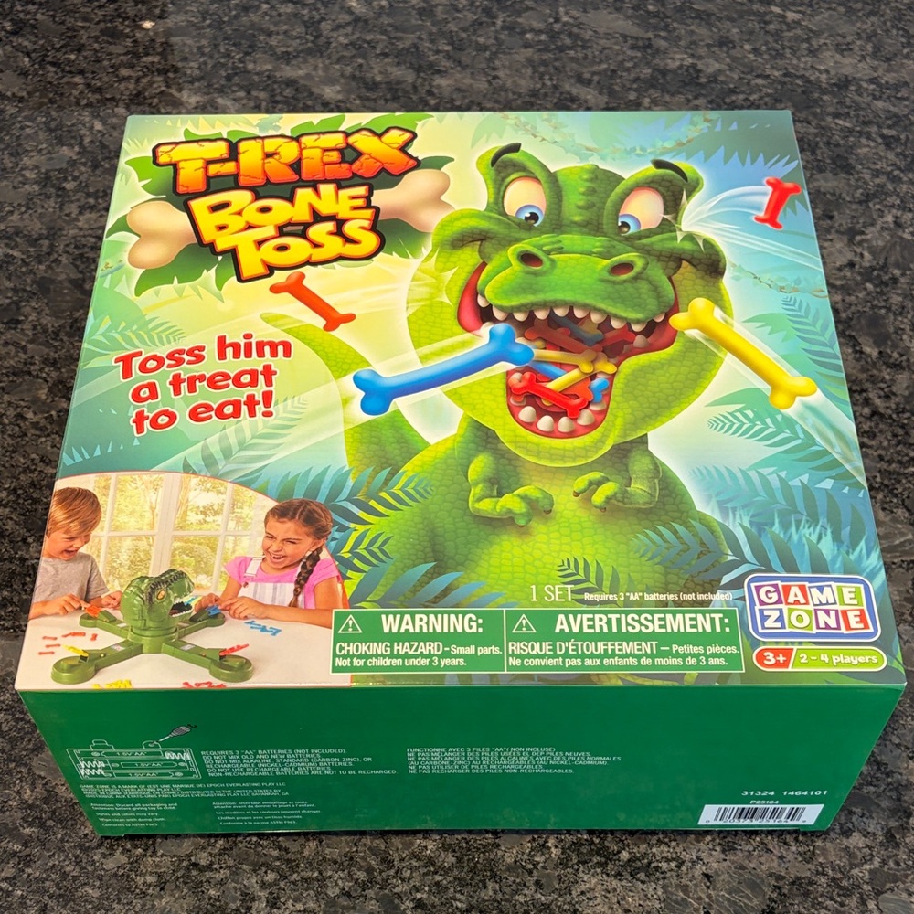 Dino Bone Toss Game - Green